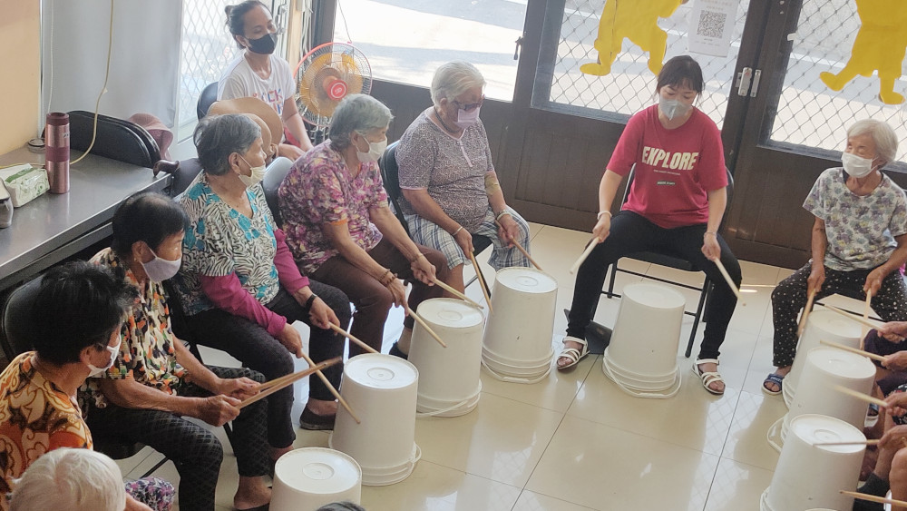 弘道基金會嘉義服務處港墘暖一點服務嘉義東石的失智長輩